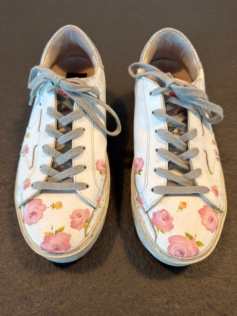 Hand painted Golden Goose Sneakers